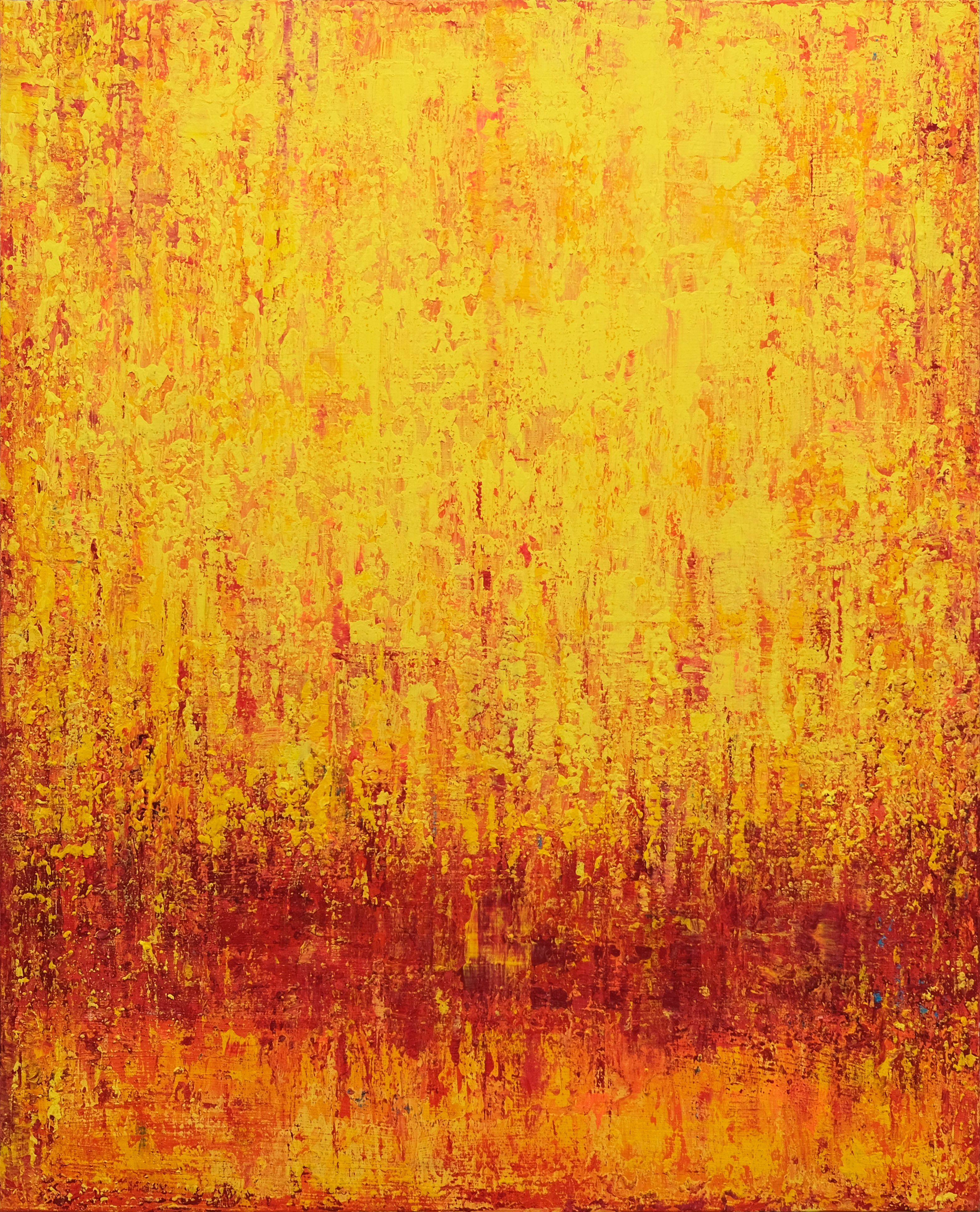 Sunset Impressions III, peinture, acrylique sur toile