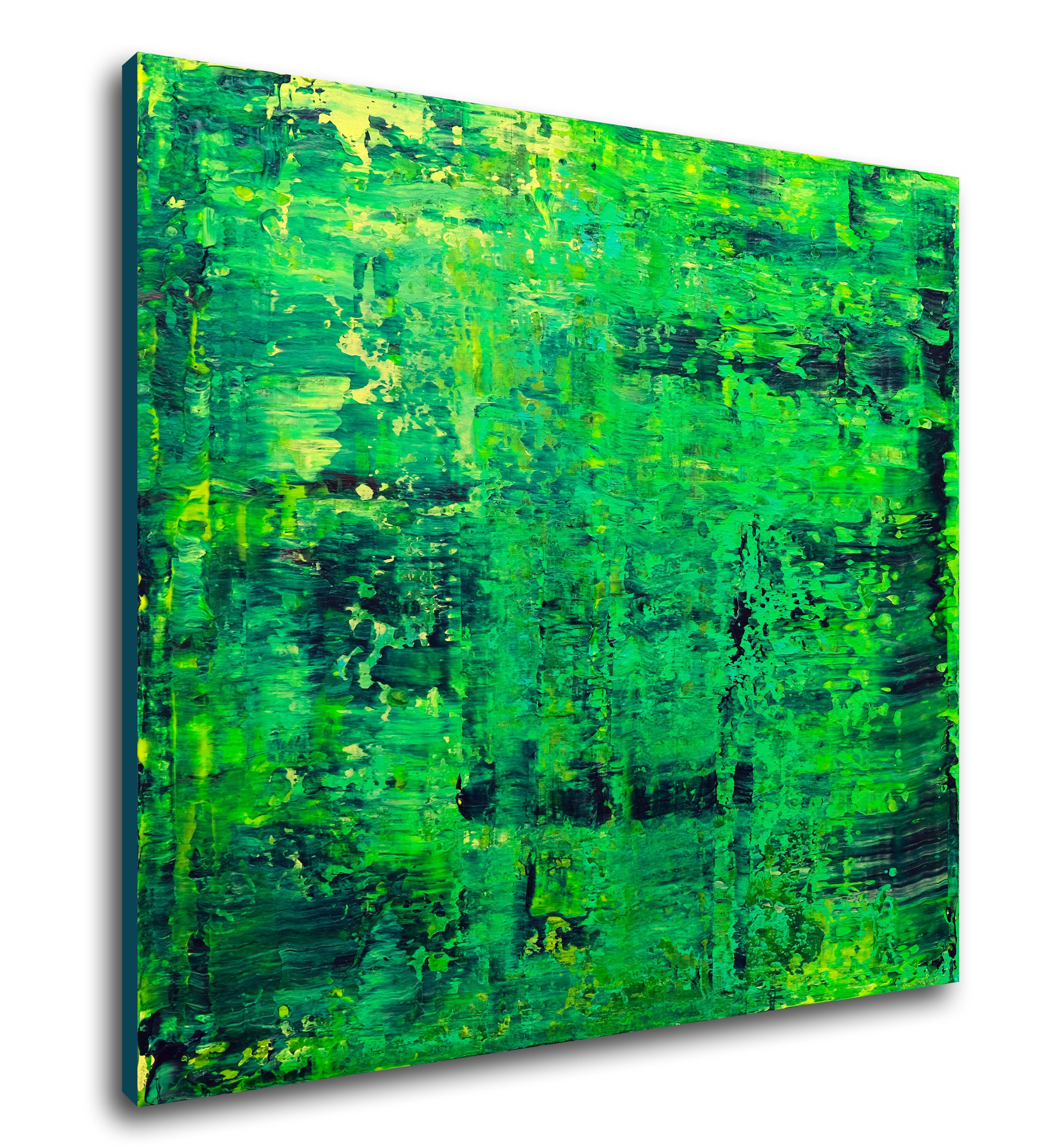 Quadro originale dipinto a mano.  Quest'opera d'arte porterà un'energia rinfrescante e serena in qualsiasi spazio.    * L'opera è firmata sul retro e include un certificato di autenticità.  * Il dipinto è realizzato su tela tesa utilizzando colori