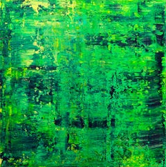 Symphony in Green, Painting, Acrylic on Canvas