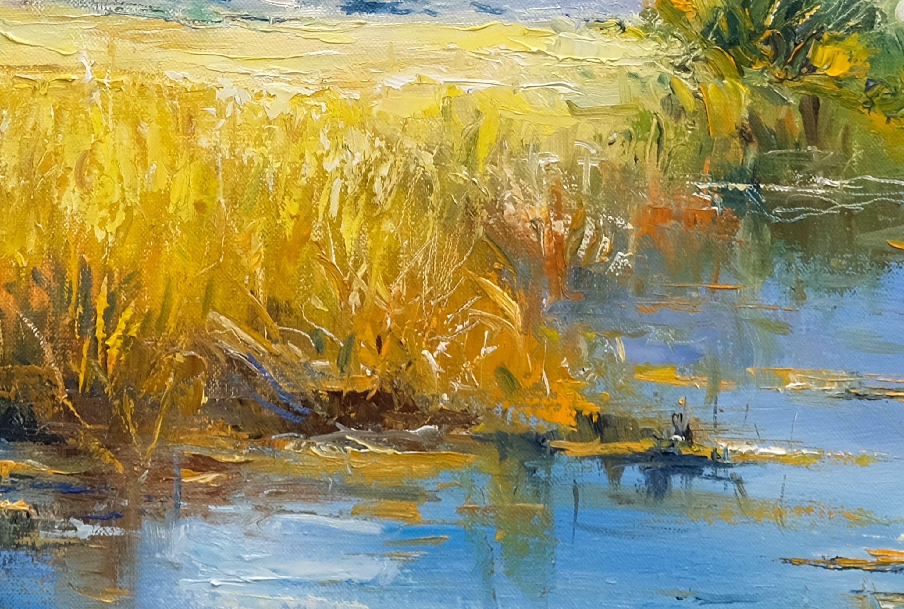 Hacia las montañas, Pintura, Óleo sobre lienzo en venta 1