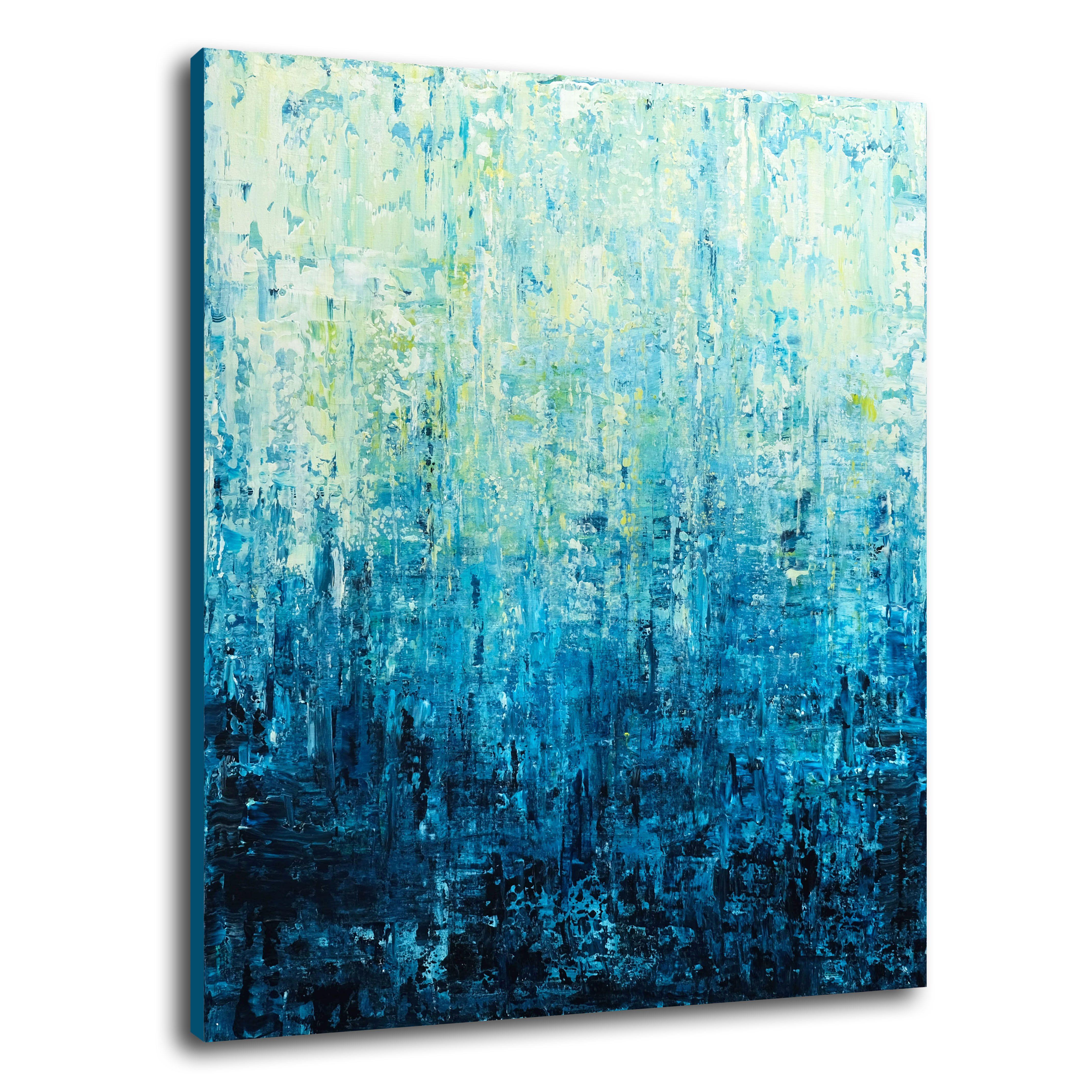 Turquoise Dream, Painting, Acrylic on Canvas For Sale 2