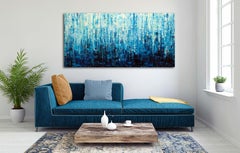 Turquoise Dreamscape II, Painting, Acrylic on Canvas