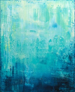 Turquoise Harmony, Painting, Acrylic on Canvas