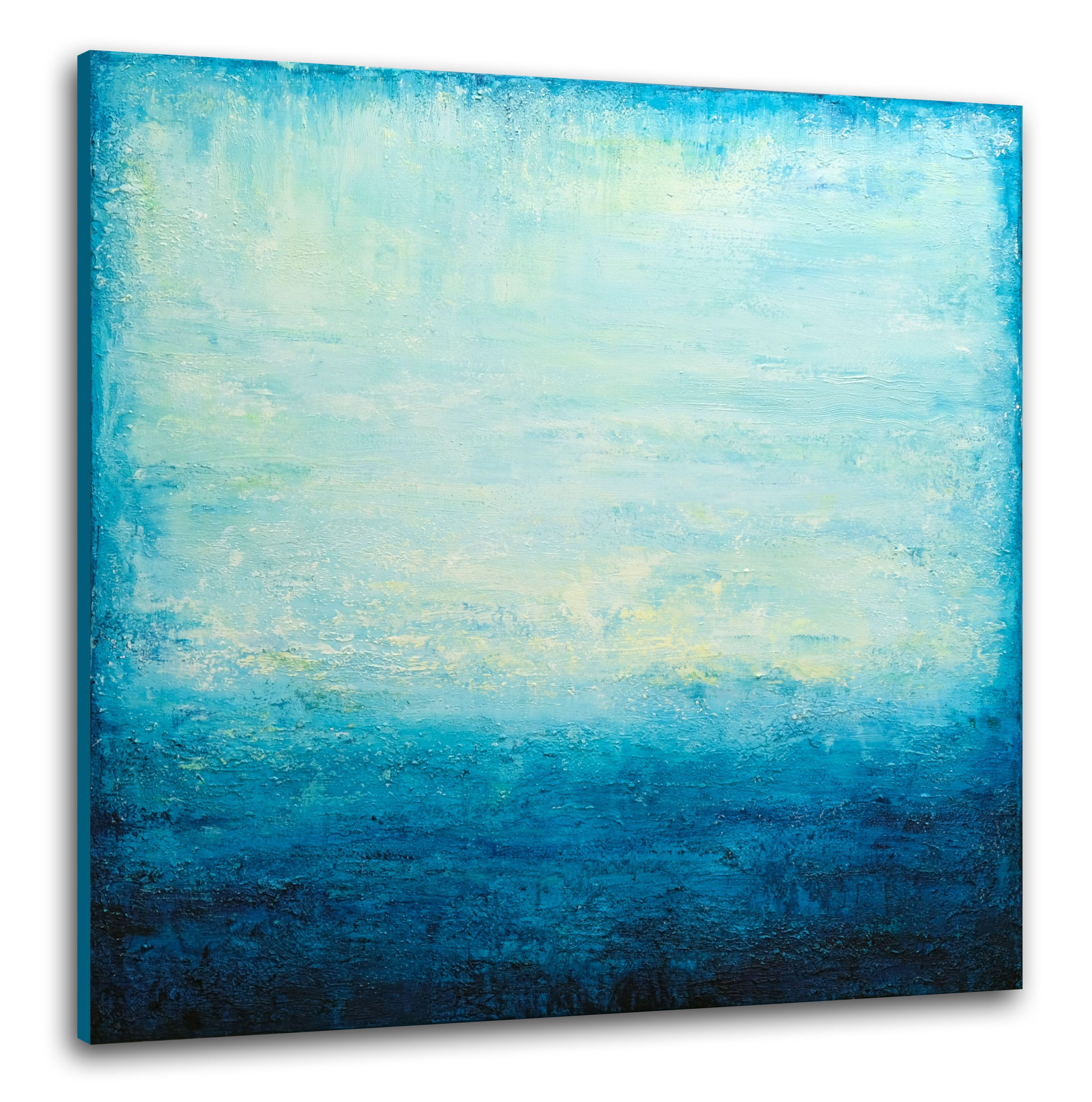 Turquoise Ocean, Painting, Acrylic on Canvas For Sale 3