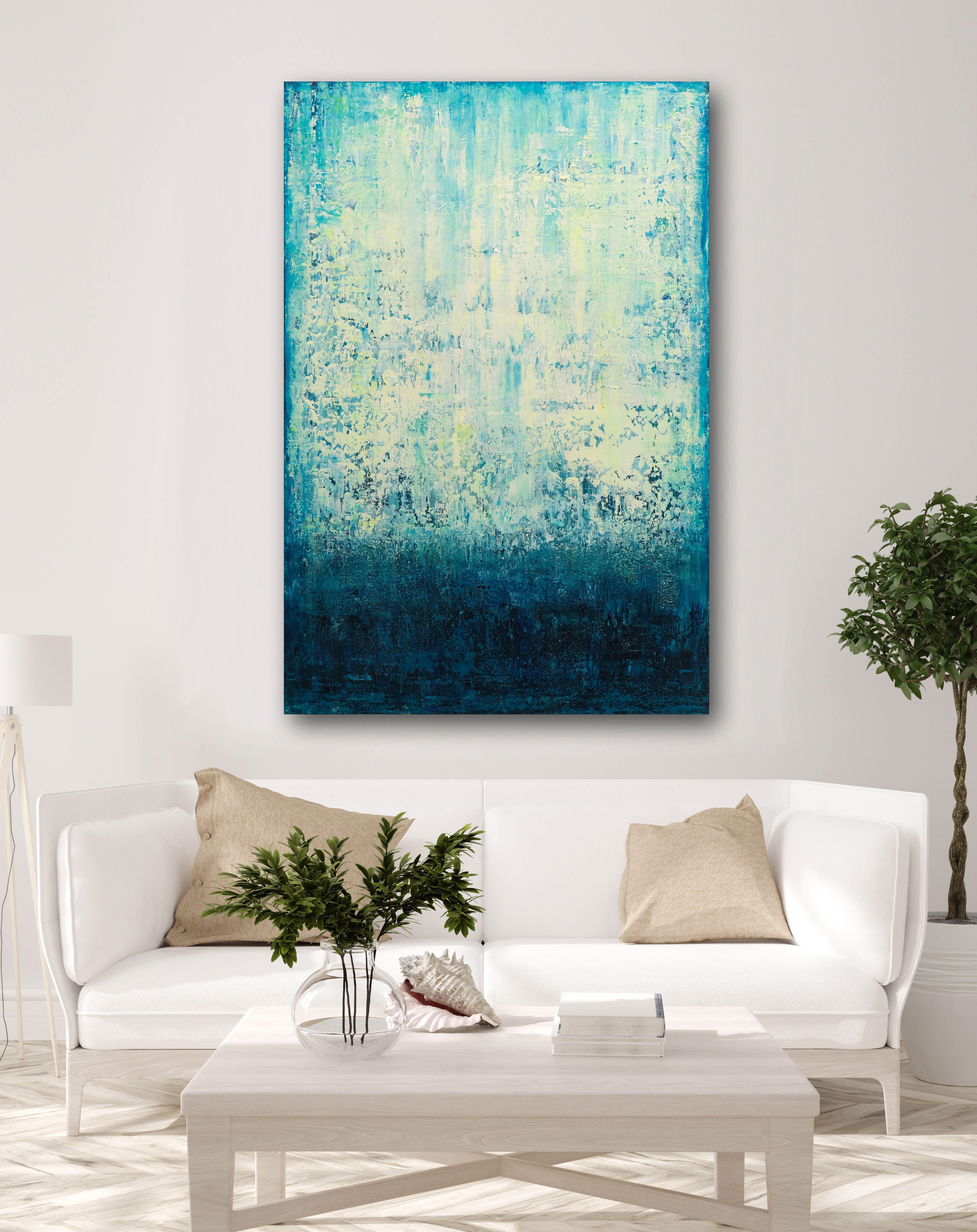 Pintura abstracta original.    * La obra está firmada en el reverso e incluye un Certificado de autenticidad.  * El cuadro está realizado sobre lienzo tensado utilizando pinturas y materiales acrílicos de primera calidad.  * Está listo para colgar