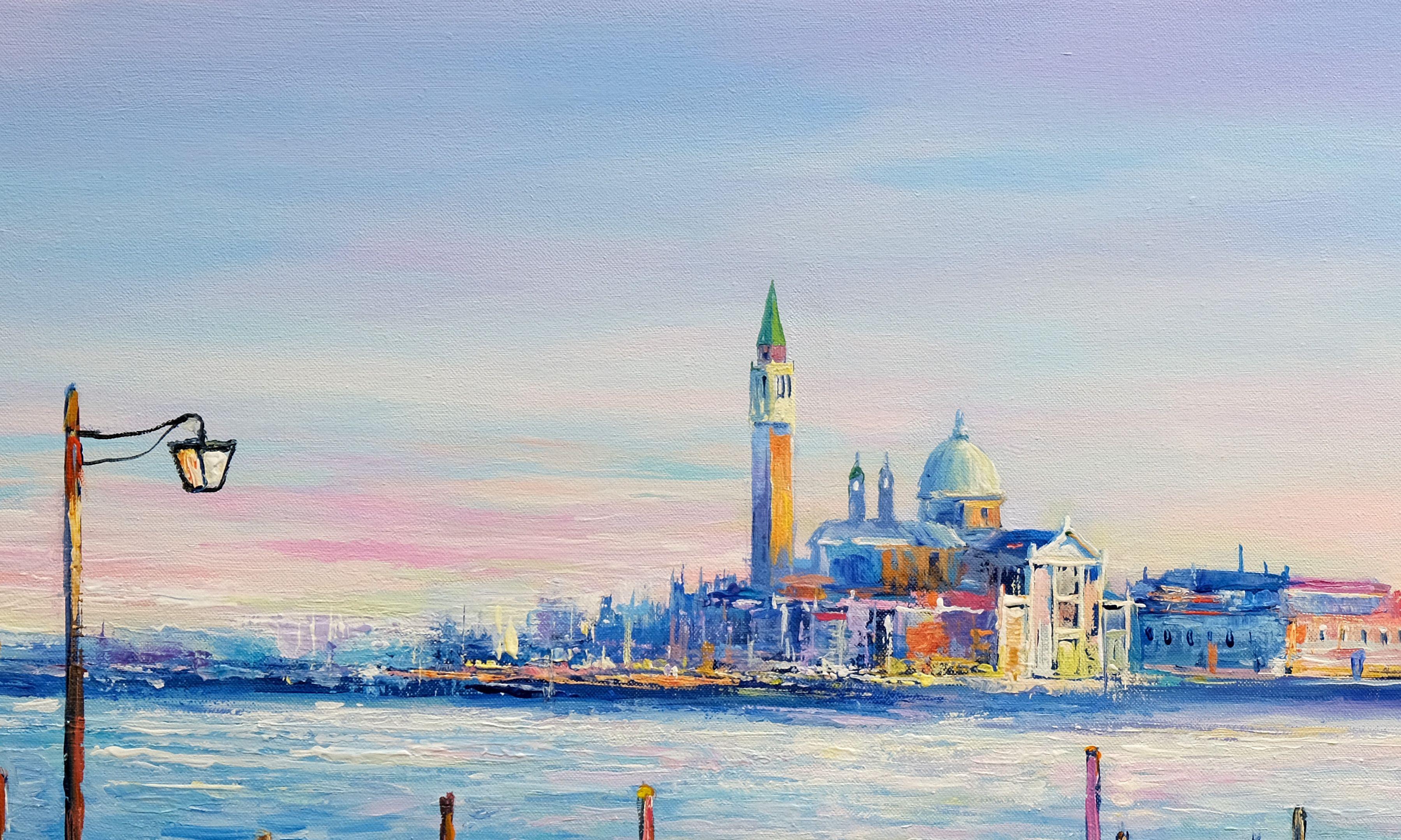 Venice Gondolas, Painting, Acrylic on Canvas 2