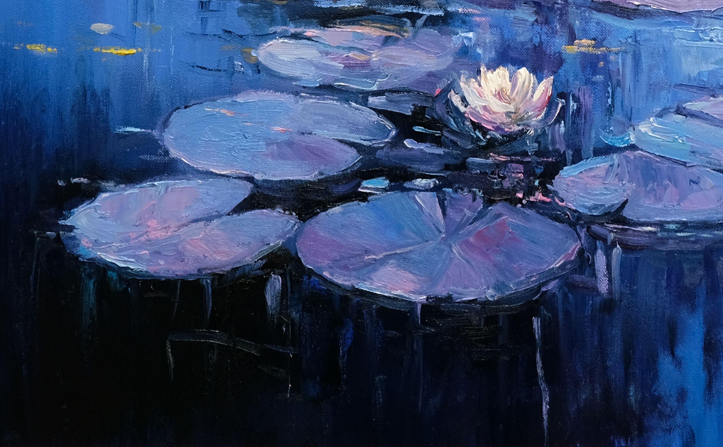 Opera d'arte ispirata allo stile impressionista che esprime sentimenti di calma e tranquillità con colori tenui. :: Pittura :: Moderna :: Questo pezzo viene fornito con un certificato ufficiale di autenticità firmato dall'artista :: Pronto da