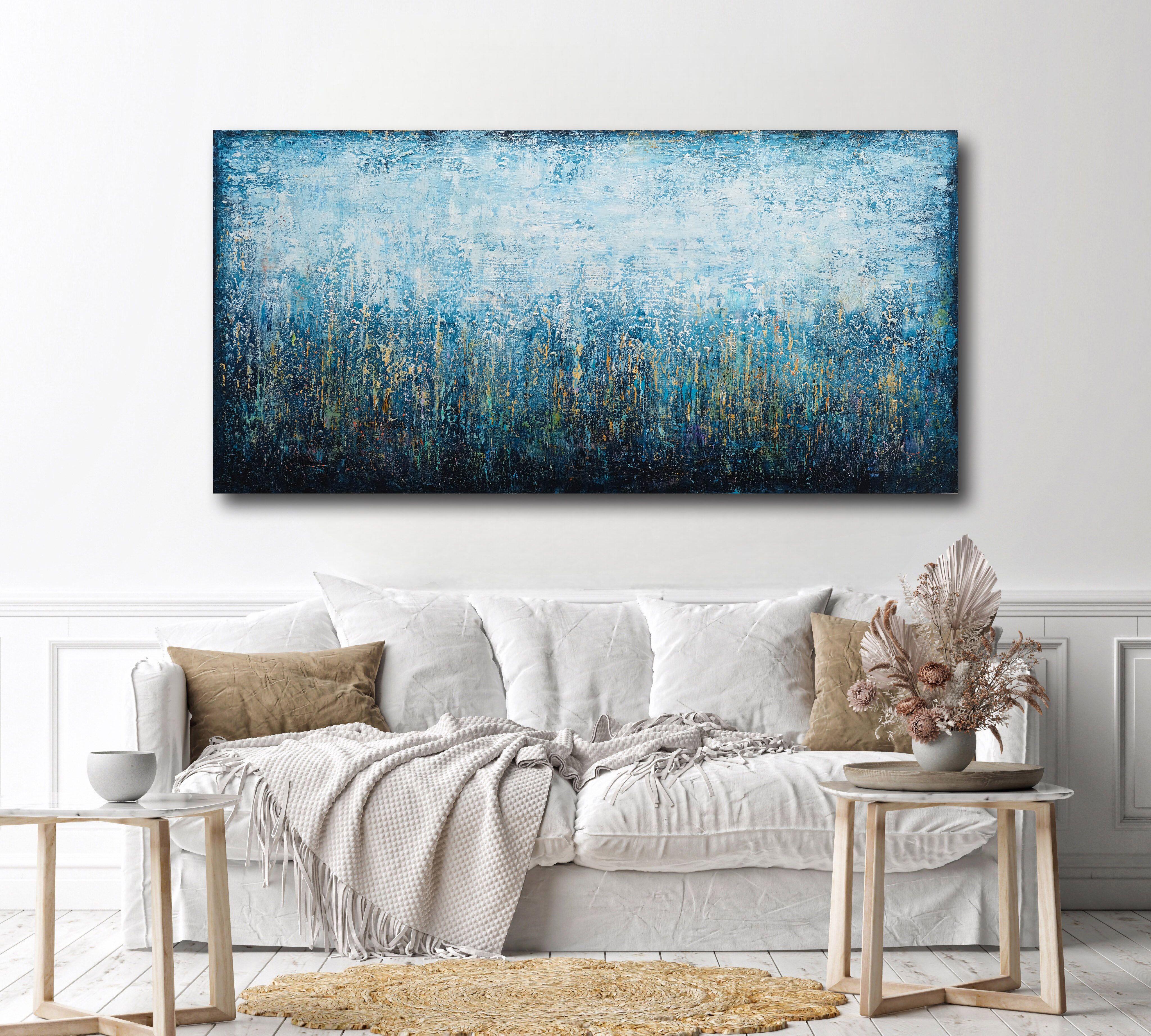 Serenità invernale, Pittura, Acrilico su tela - Painting di Behshad Arjomandi