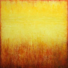 Yellow Abstract Painting II, Painting, Acrylic on Canvas