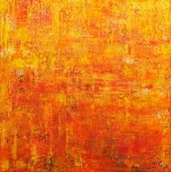 Gelbes abstraktes Gemälde V, Gemälde, Acryl auf Leinwand