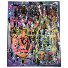 Behzad Haghiri Mixed-Media on Canvas Abstract Modern Painting