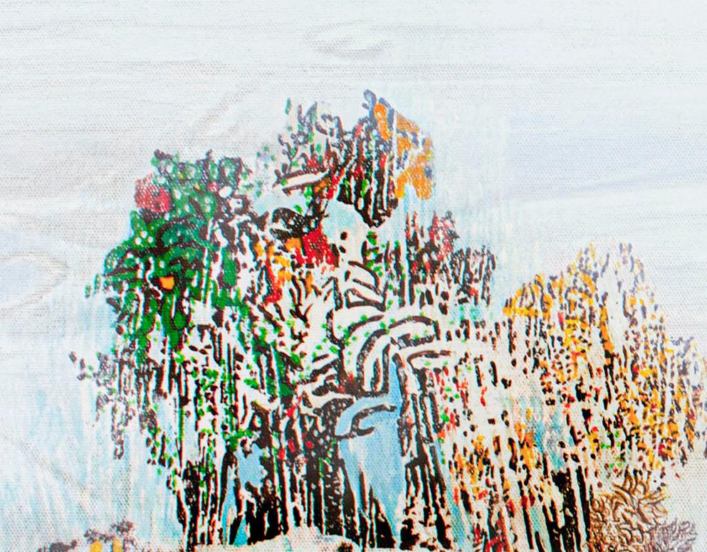 Wintergemälde von Behzad Shishegaran im Angebot 1