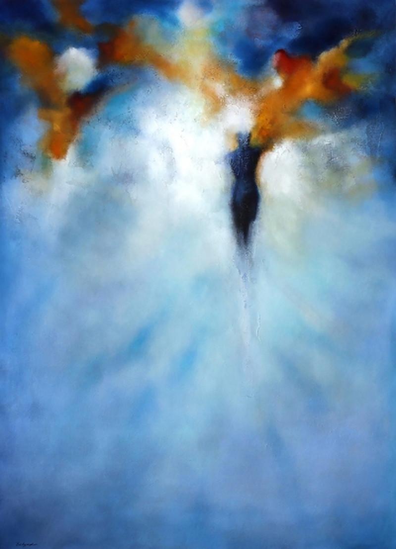 Behzad Tabar Figurative Painting – 2 Elemente der Tischleuchte