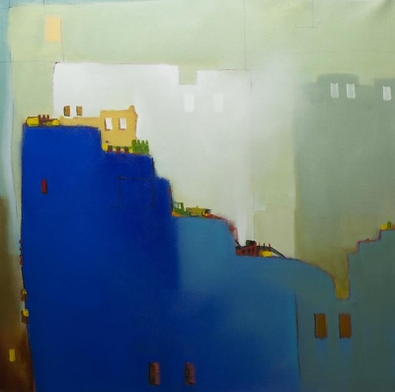 Behzad Tabar Landscape Painting -  Forgotten Blue 