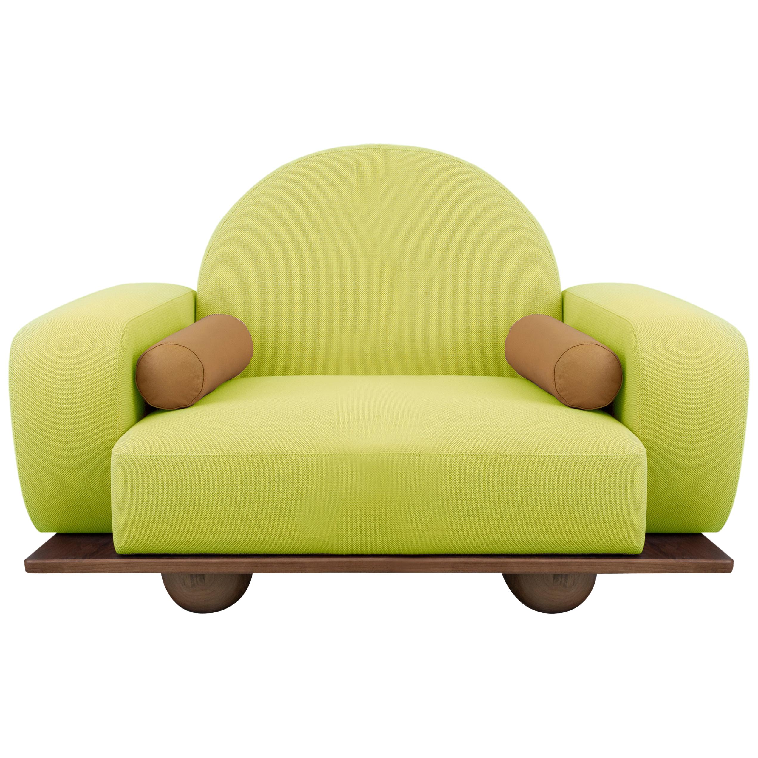 Beice Armchair Neon Yellow For Sale