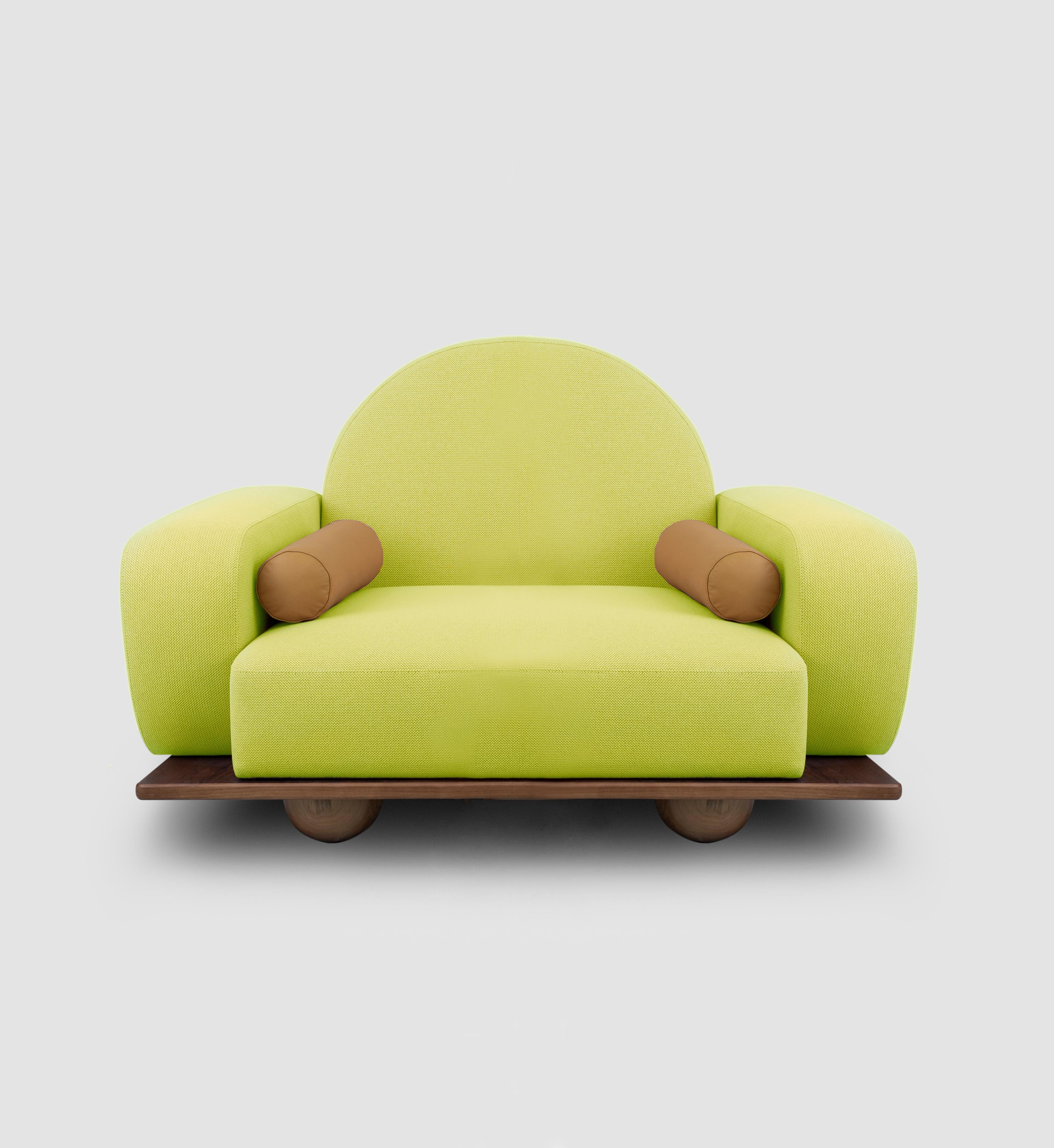 Beice Armchair Pastel Yellow For Sale 1