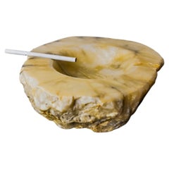 Beige Alabaster ashtray by Romano Bianchi, Italy, 1970's