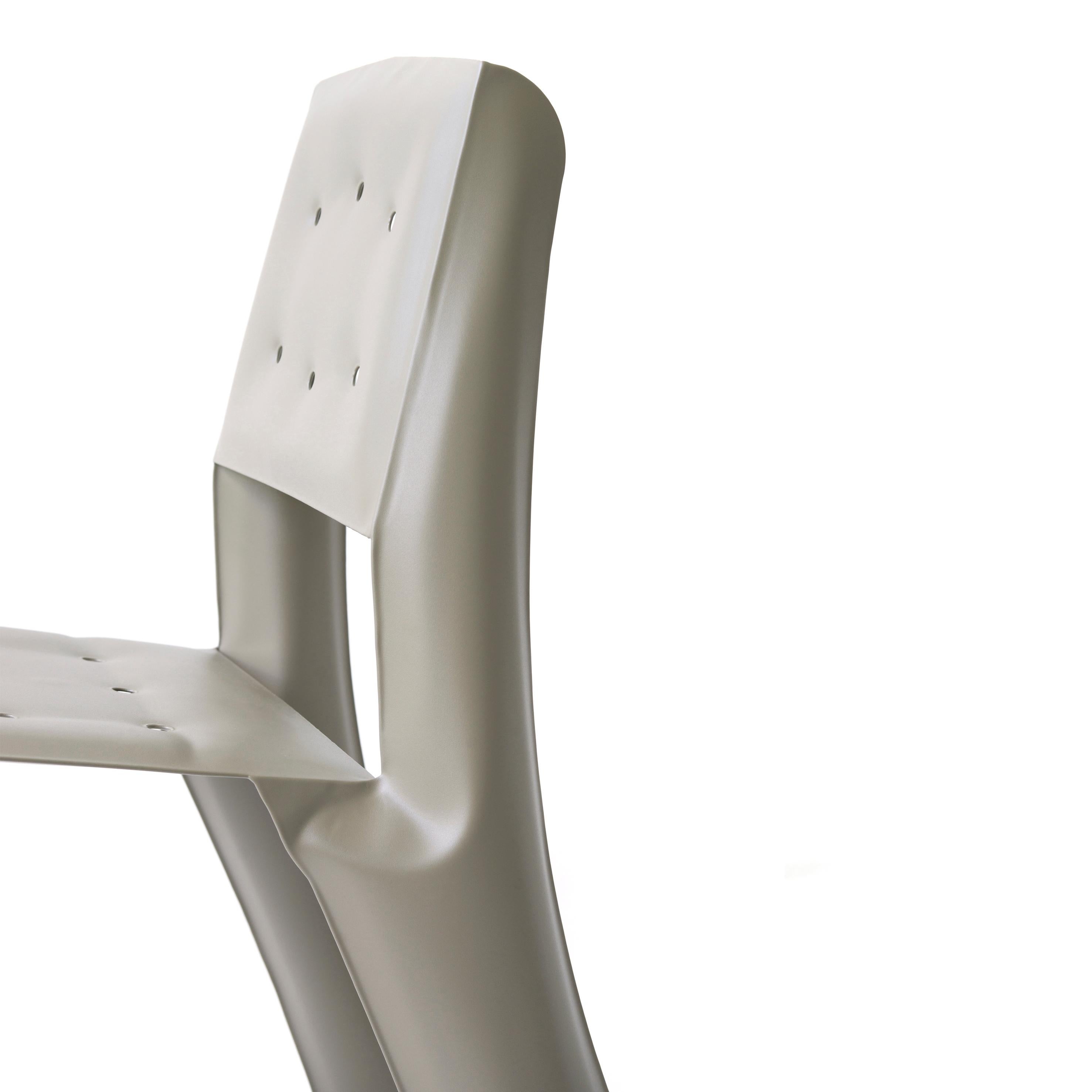 Beige Aluminum Chippensteel 0.5 Sculptural Chair by Zieta For Sale 1