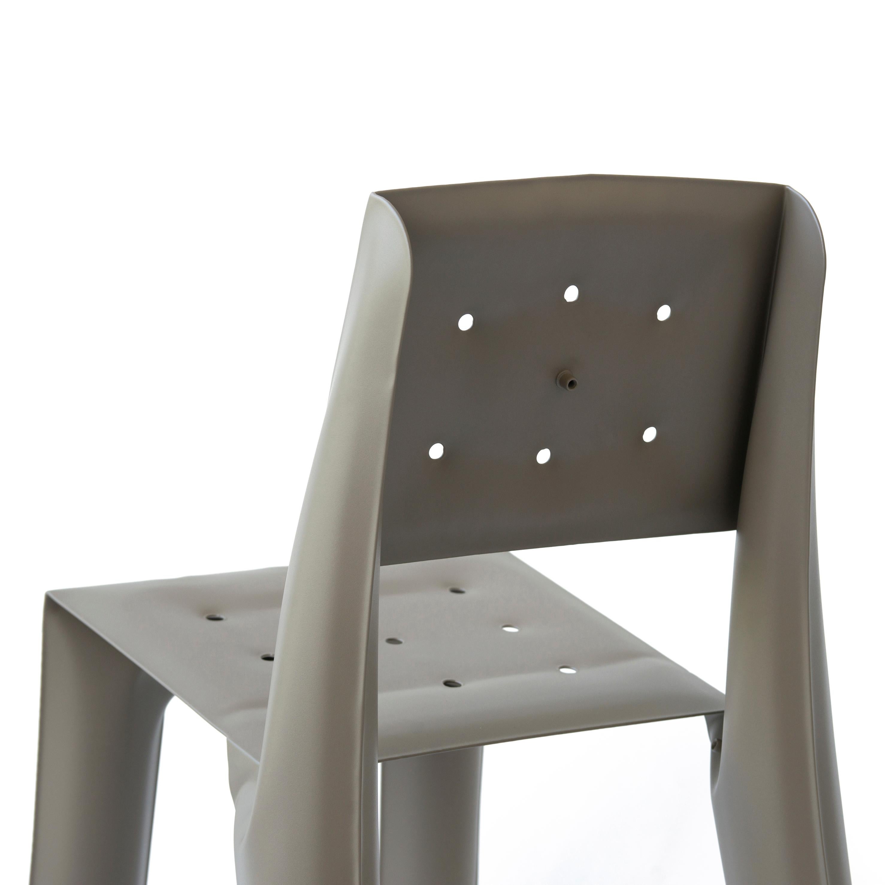 Beige Aluminum Chippensteel 0.5 Sculptural Chair by Zieta For Sale 2