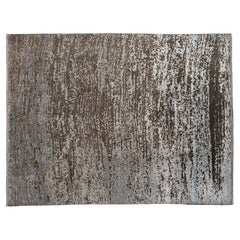 Beige and Blue Abstract Area Rug