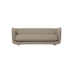 Beige and Natural Oak Raf Simons Vidar 3 Vilhelm Sofa by Lassen