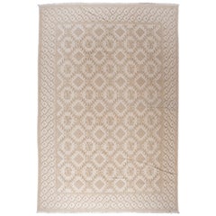 Beige and Tan Lacework Rug