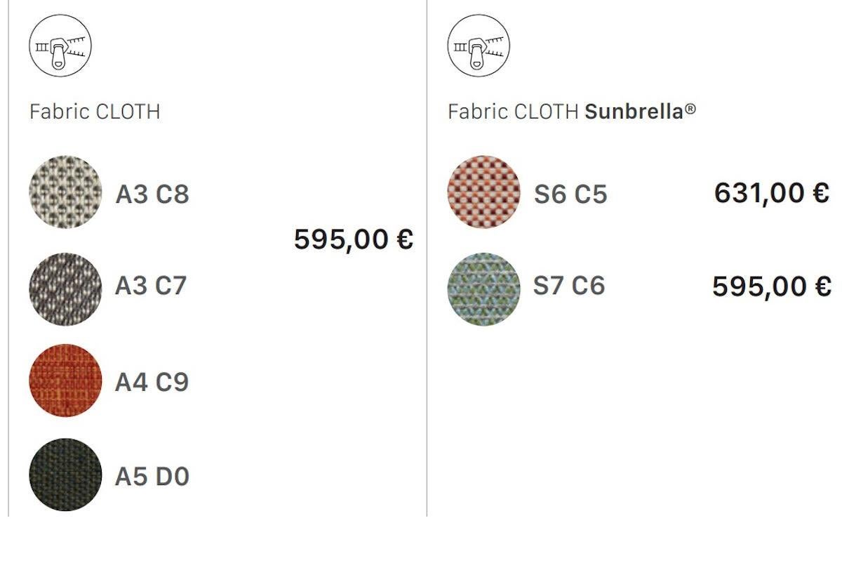 21st Century Carrés Beige Fabric Armchair Indoor Outdoor Metal For Sale 1