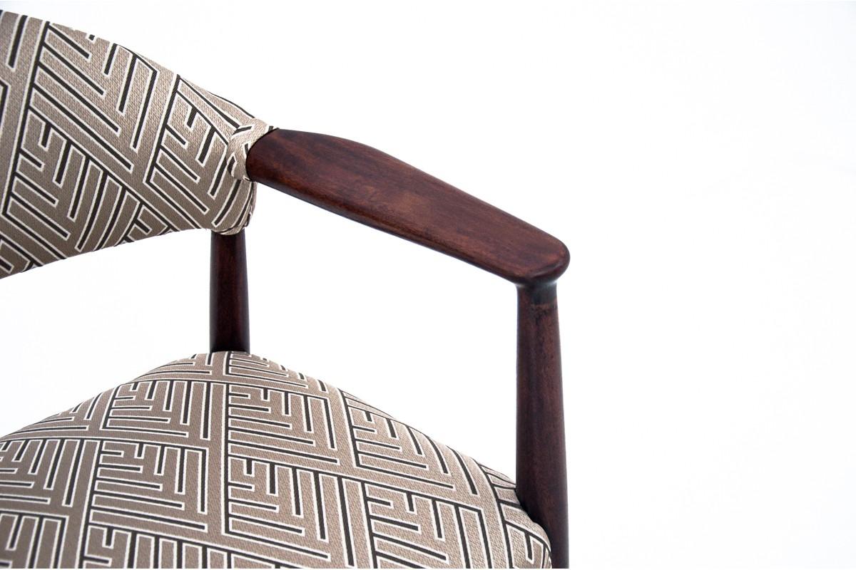 Beigefarbener Sessel, dänisches Design, 1960er Jahre (Dänisch) im Angebot