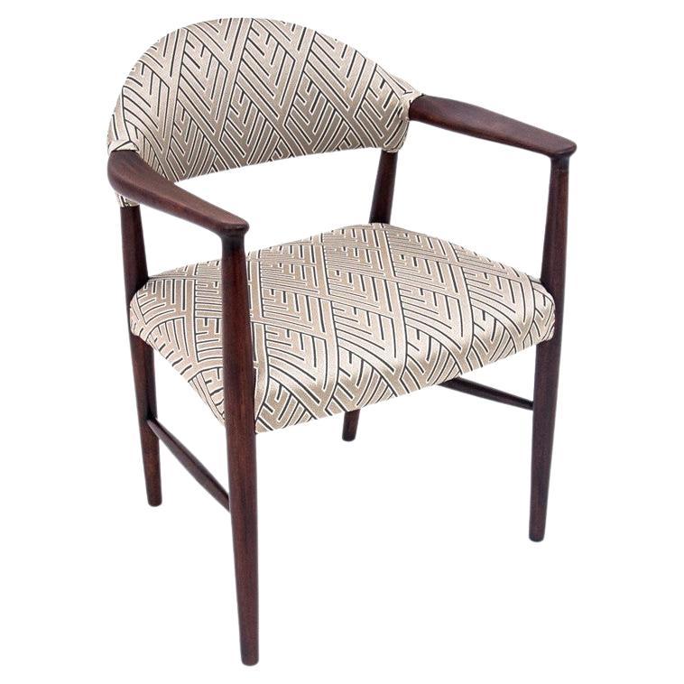 Fauteuil beige, design danois, années 1960