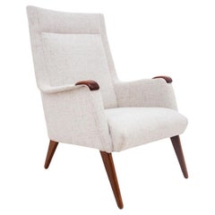 Beigefarbener Sessel, dänisches Design, 1960er Jahre