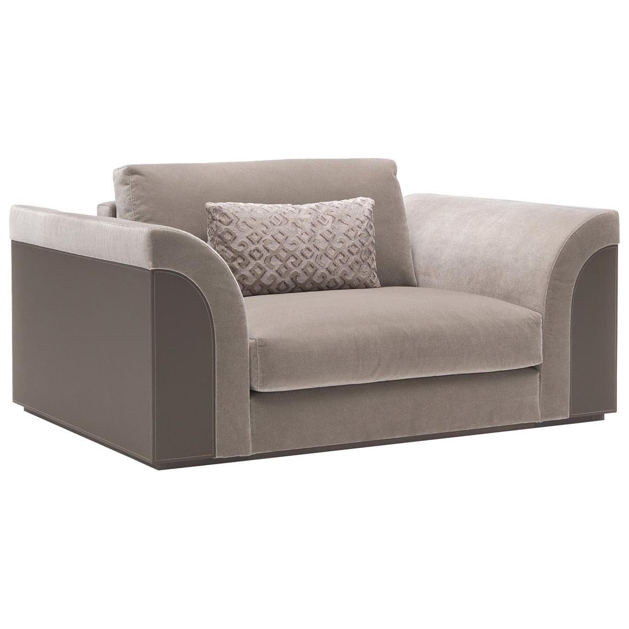 Marion Beige Armchair For Sale at 1stDibs