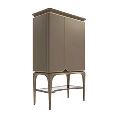 Beige Bar Cabinet