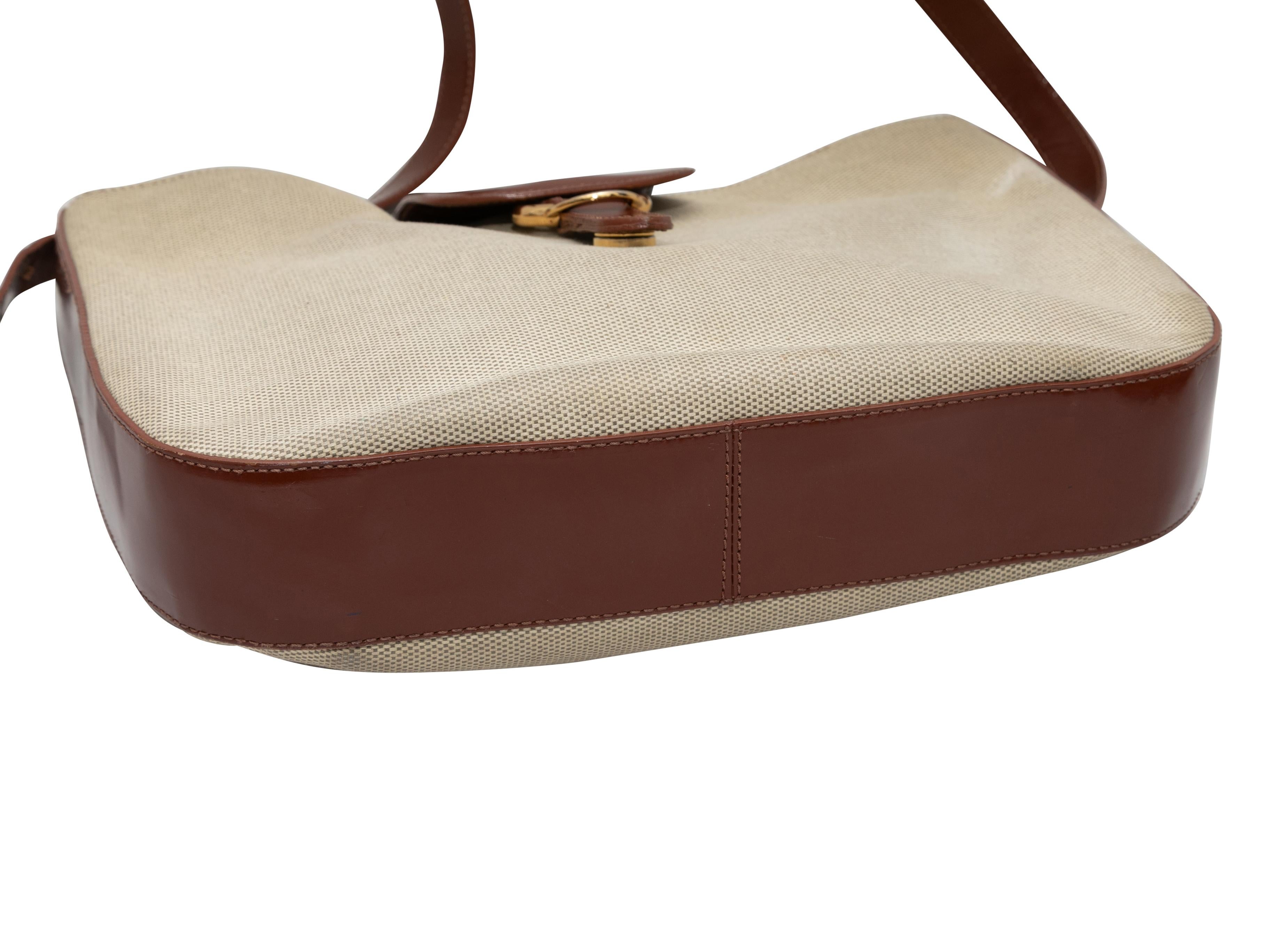 De las mujeres Bolso de hombro de lona Bally beige y marrón en venta