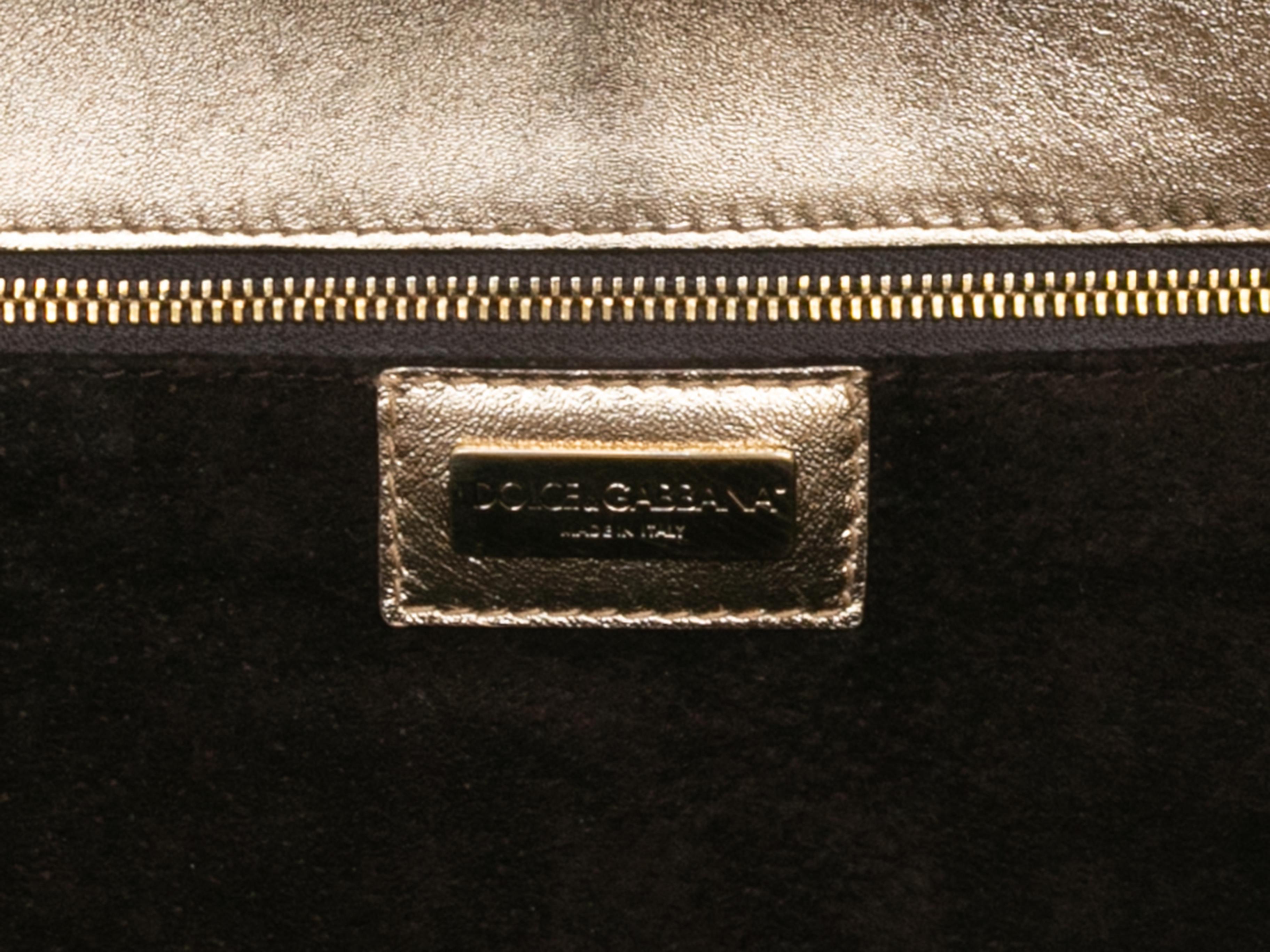 Donna Borsa a manico superiore in pitone beige e marrone di Dolce & Gabbana in vendita