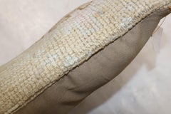 Beige-Braun-Rosa Großes Bolster-Teppich-Kissen