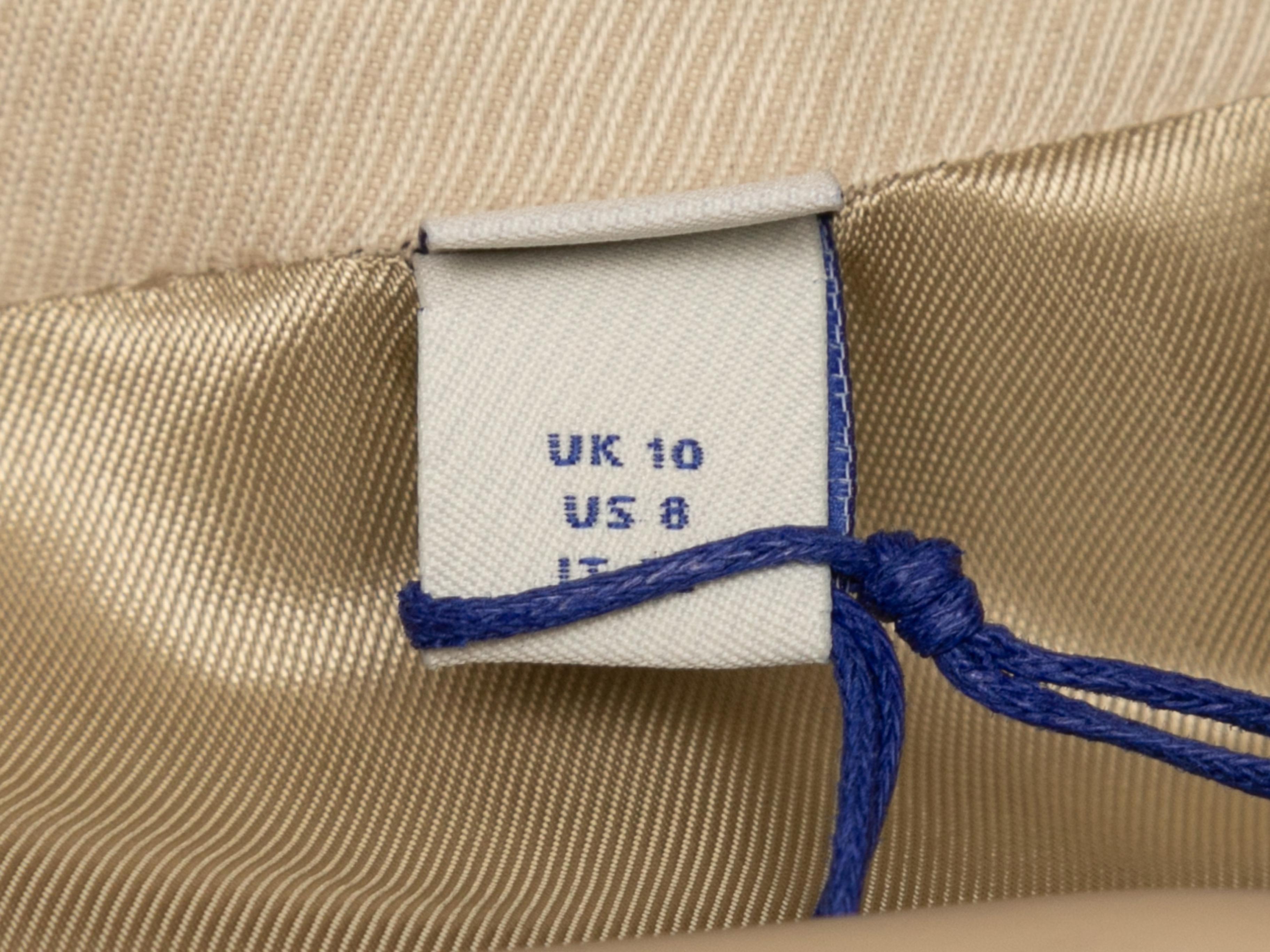 Burberry jupe à ceinture beige taille US 8 en vente 1
