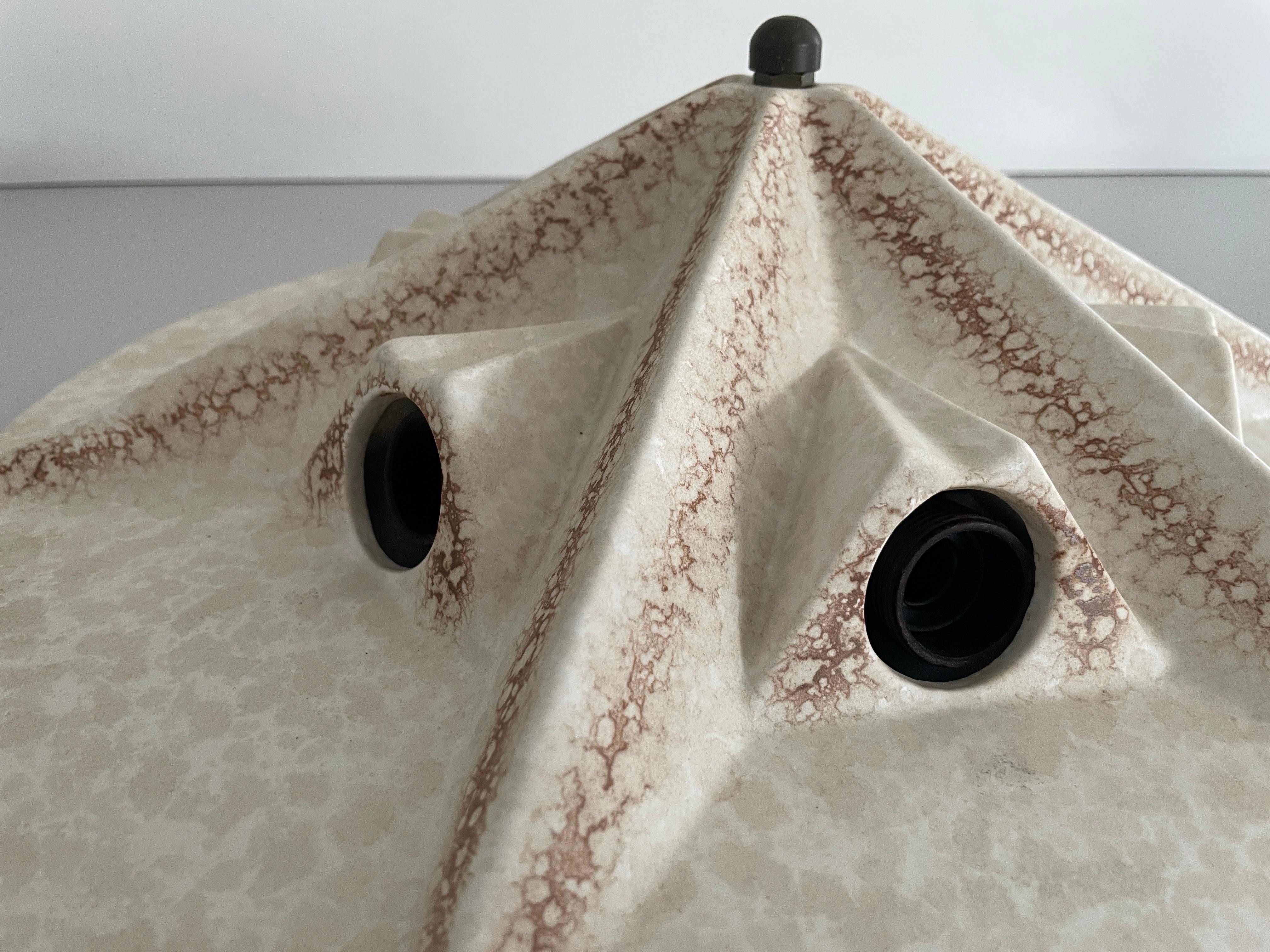 Plafonnier en céramique beige de Pan Leuchten, 1970, Allemagne en vente 1