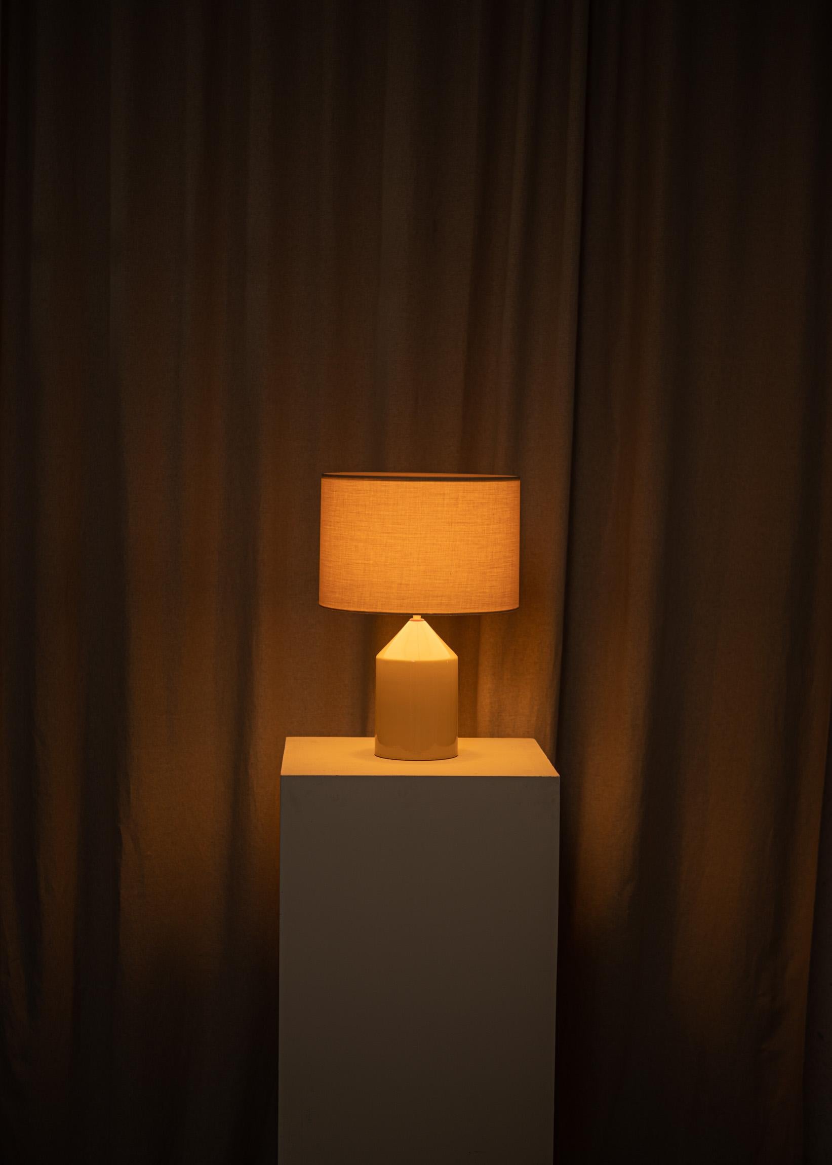 Other Beige Ceramic Josef Table Lamp by Simone & Marcel For Sale