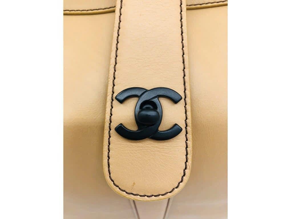 Beige Chanel Large Tote Bag For Sale 7