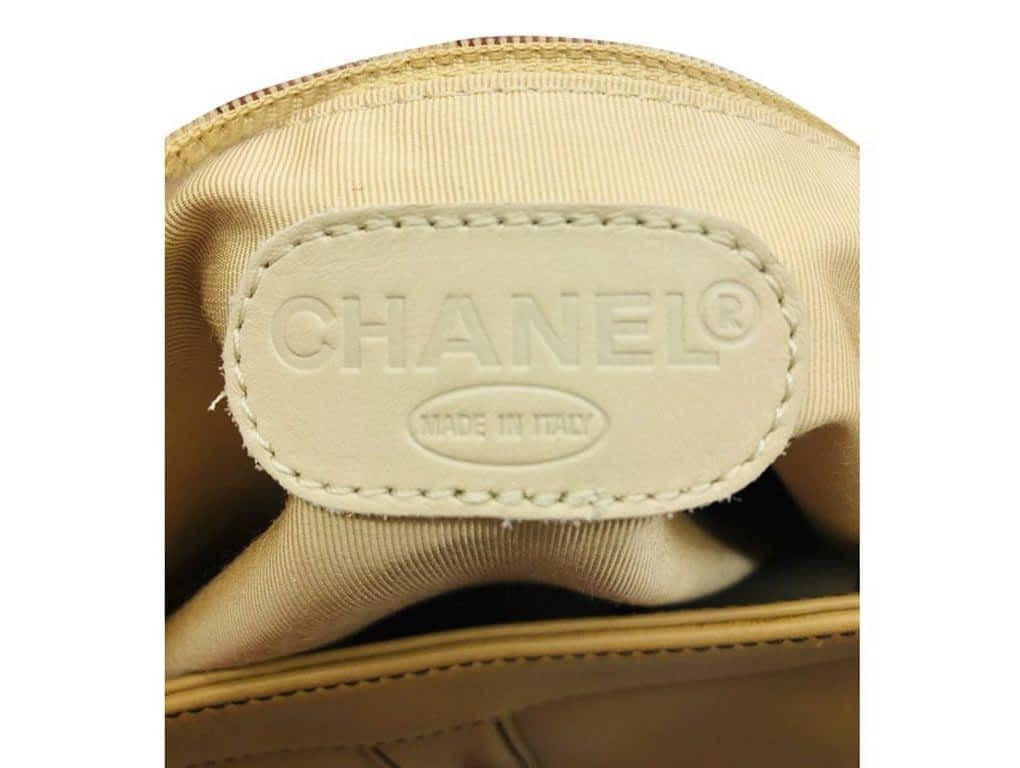 Beige Chanel Large Tote Bag For Sale 5