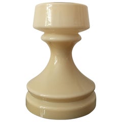Beige Chess Glass Table Lamp by Ivan Jakes, 1960s