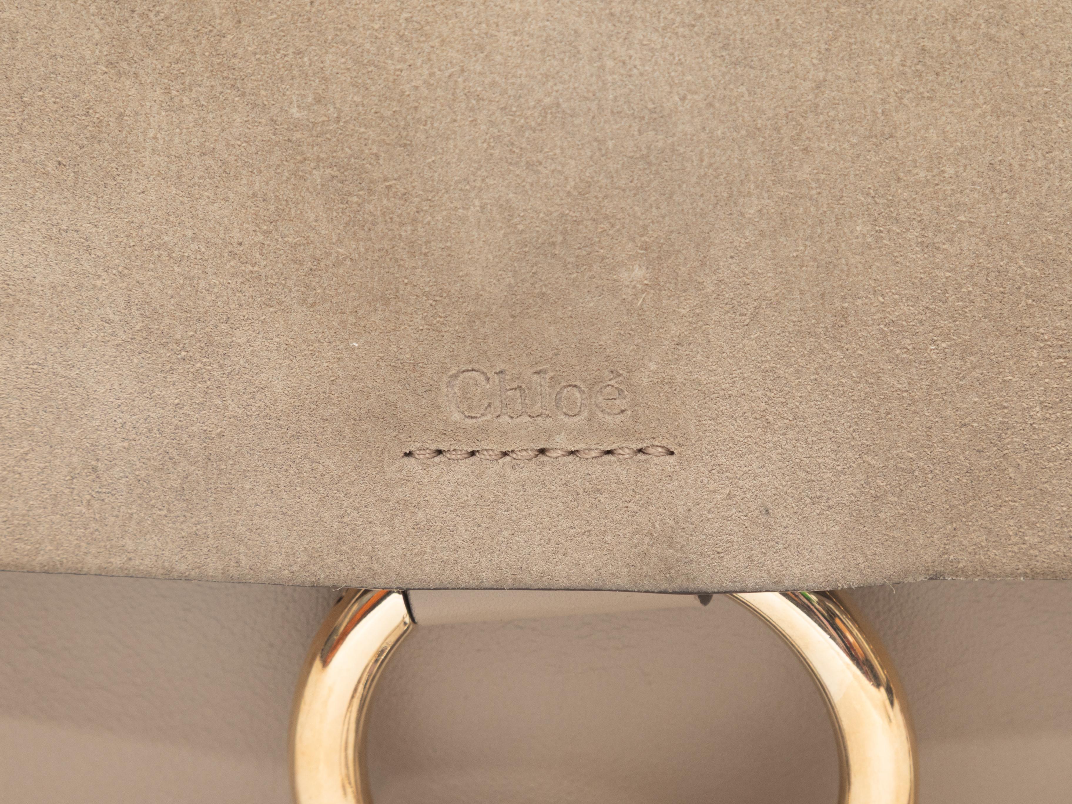 Beige Chloe Kleine Faye Crossbody Tasche im Angebot 2