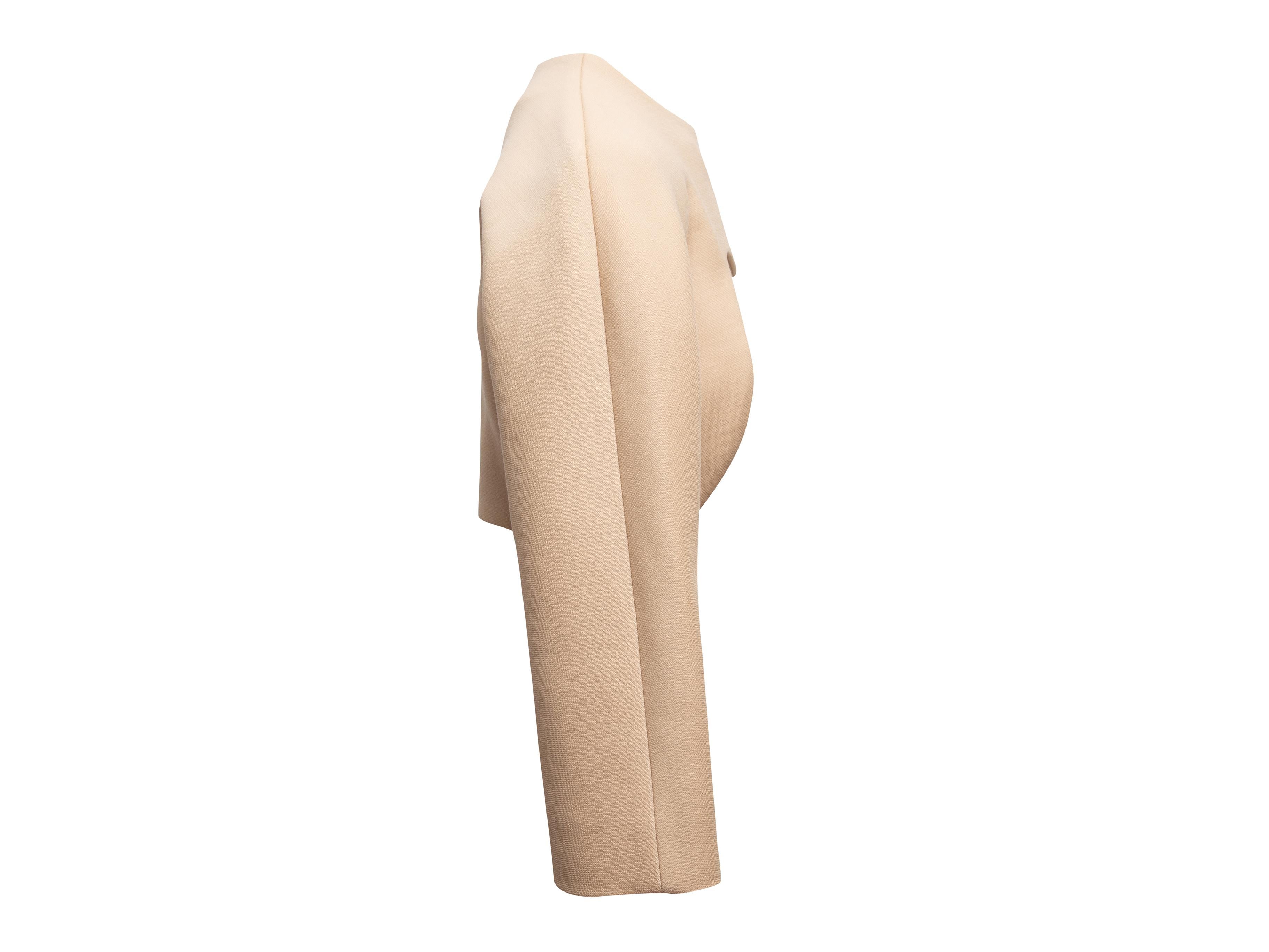 Women's or Men's Beige Christian Dior Virgin Wool Cropped Jacket