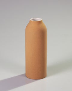 Beige Clay and Stoneware Vessel, Tall, in Stock