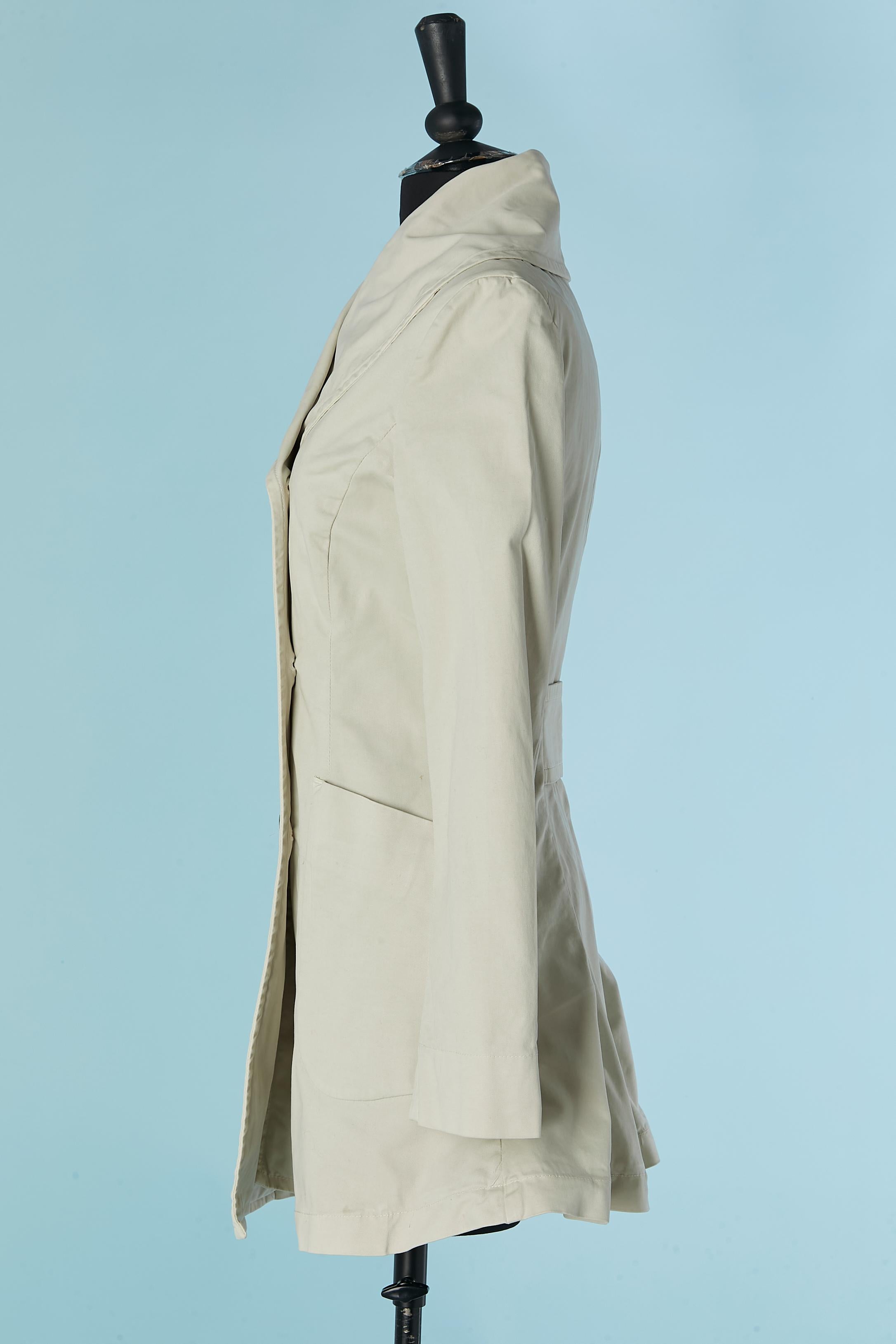 Donna Cappotto doppiopetto in coton beige Anglomania by Vivienne Westwood in vendita