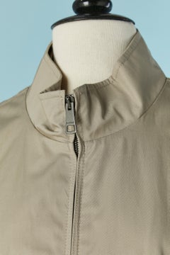 Beige cotton blouson jacket BURBERRY BRIT