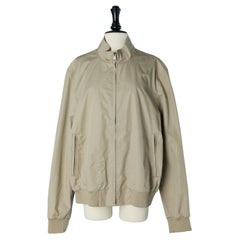 Beige cotton blouson jacket BURBERRY BRIT