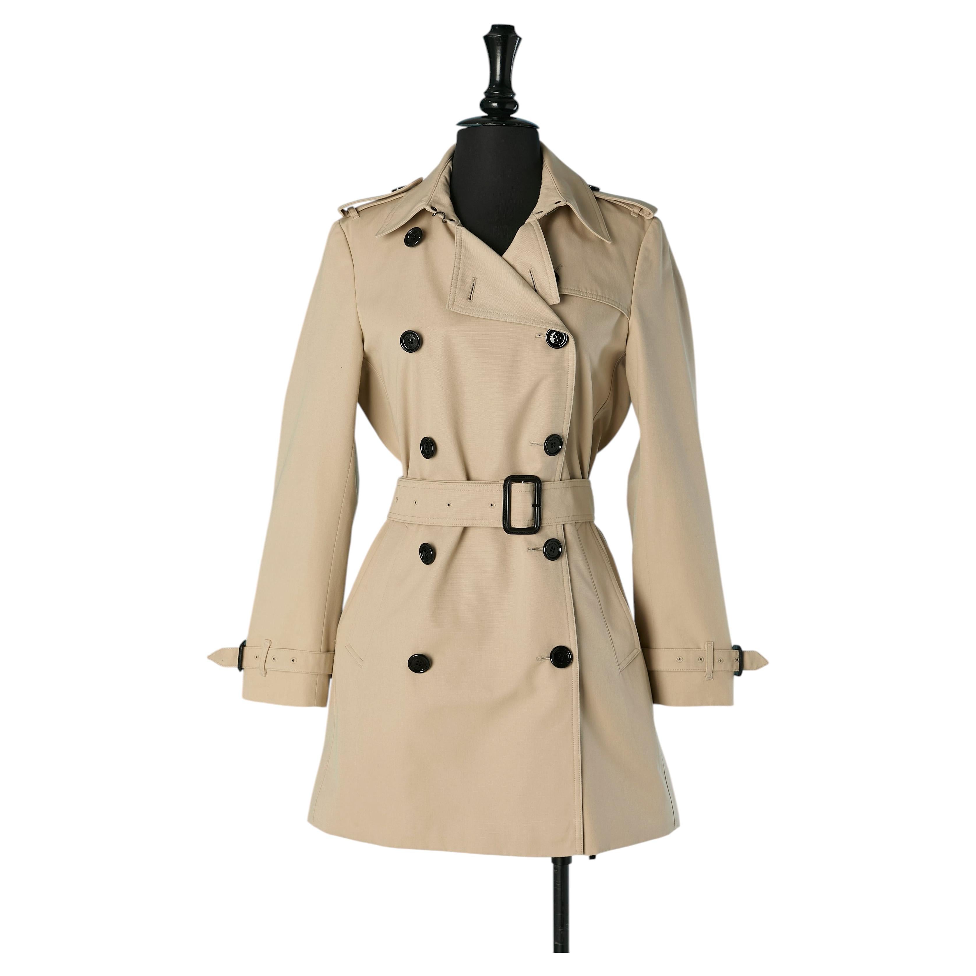 Gabardina de algodón beige BURBERRY BRIT