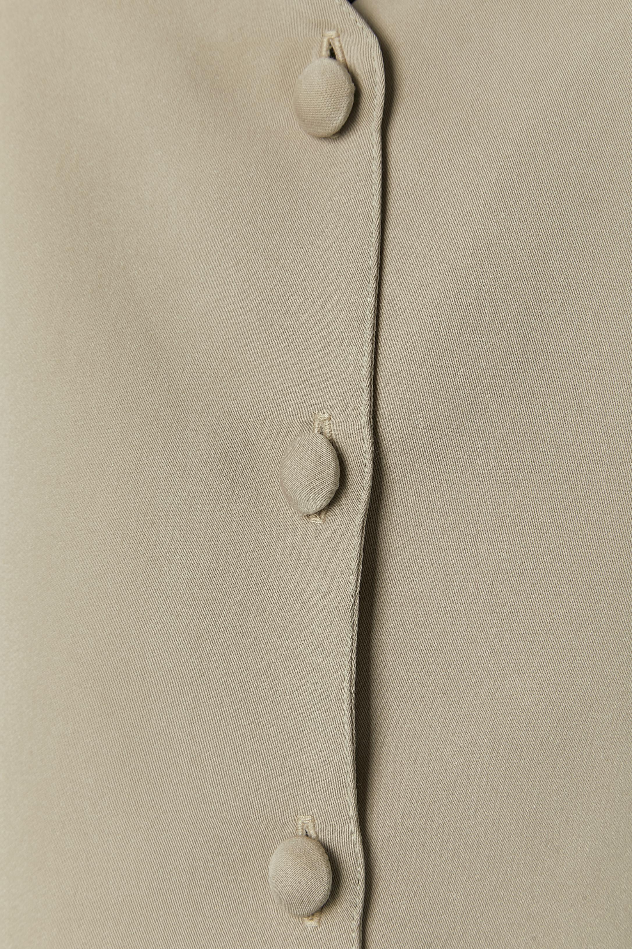 Women's Beige dress with notched collar FAUST For Sale