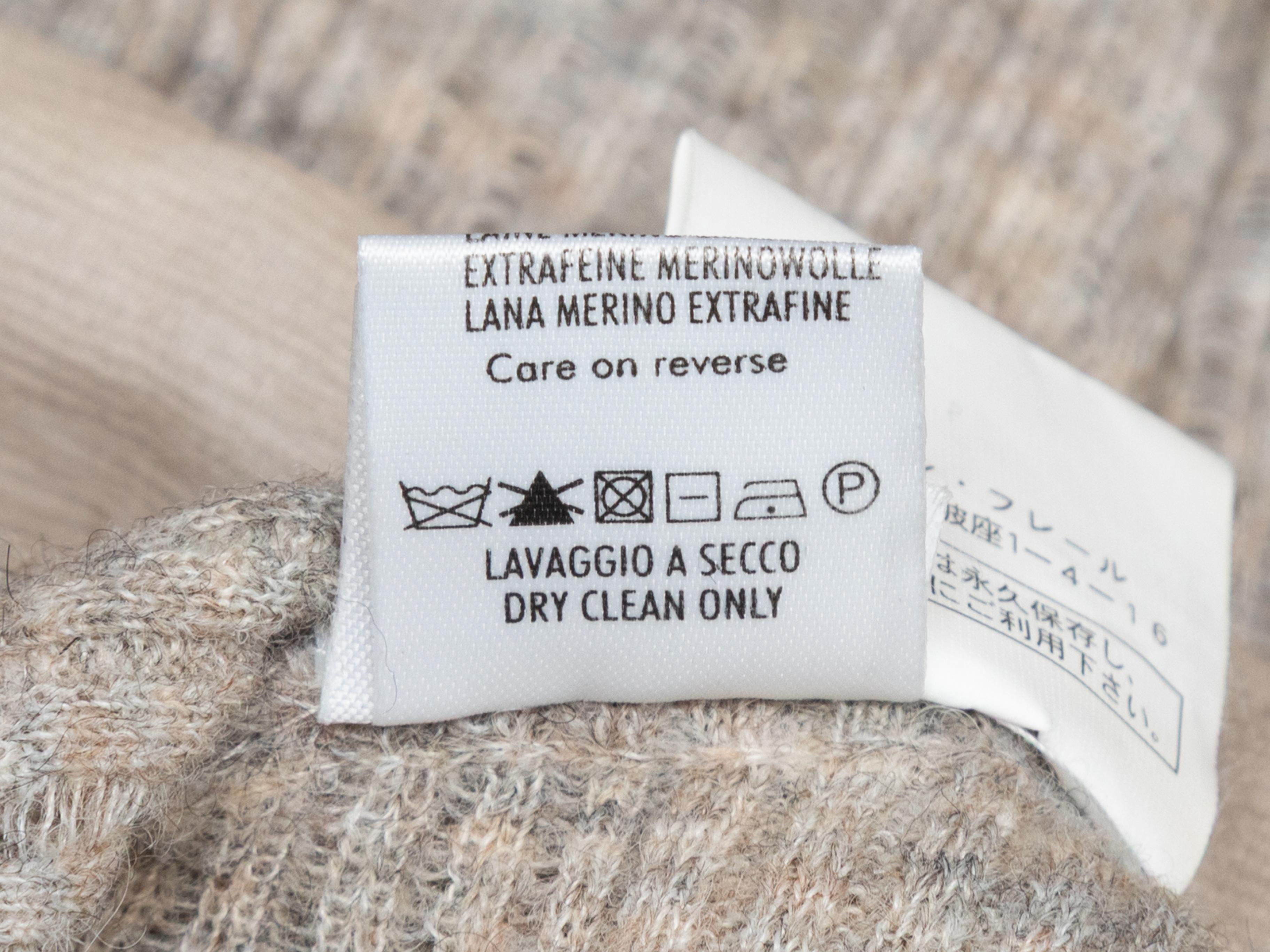 Beige Ermanno Scervino Baby Alpaca-Blend Collared Sweater Size US S en vente 3